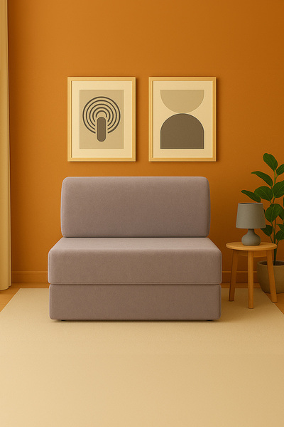 Homedius Magic Tek Kişilik Açık Gri Katlanır Yataklı Koltuk