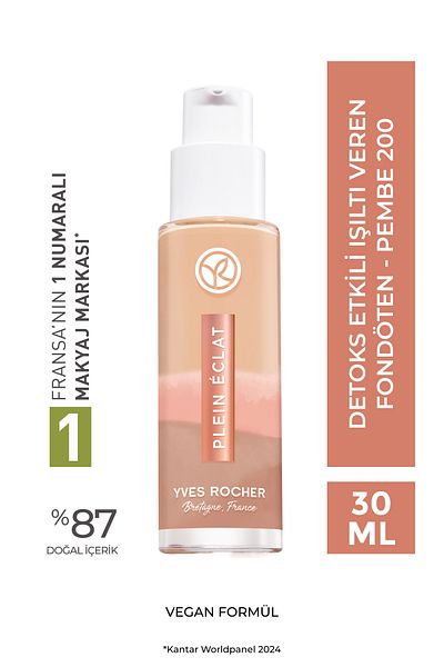 Yves Rocher Detox Effect Radiance Foundation - Pink 200-30 Ml-62060