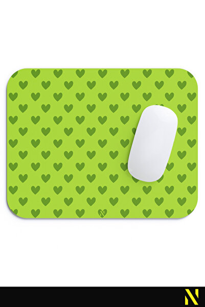 nilizma Mouse Pad ergonomic cu model de inimă de culoare verde, cu suprafață anti-alunecare, ideal pentru uz acasă și la birou