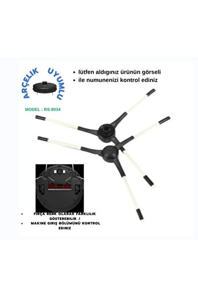 Arçelik Rs 9034hm Ηλεκτρική σκούπα ρομπότ - Γνήσια πλαϊνή βούρτσα 2 τεμαχίων
