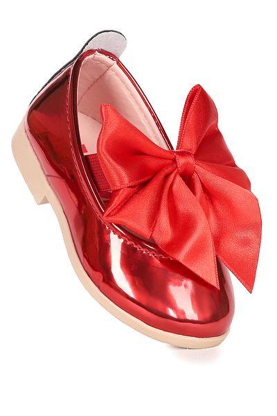 Kiko Kids Tari Mirror Bow Elastic Baby Girl Ballerina Shoes