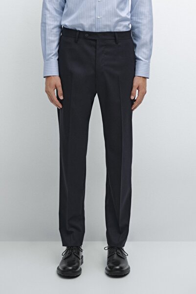 Massimo Dutti Yün karışımlı klasik pantolon