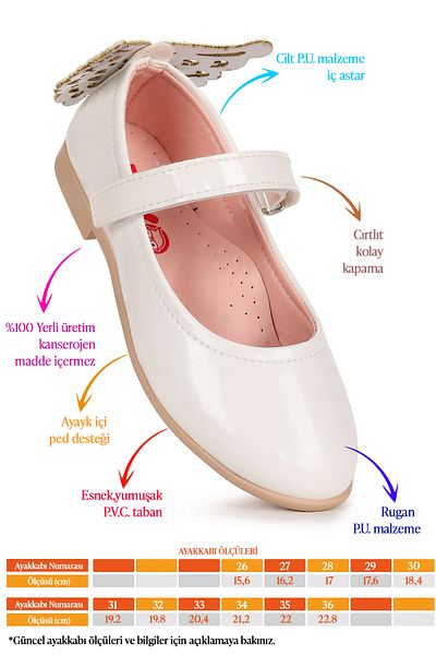 Kiko Kids Balerina Friga Mirror Butterfly Velcro pentru fete