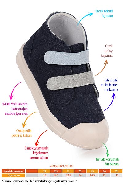 Kiko Kids حذاء Mufasa First Step Velcro للأولاد الصغار للاستخدام اليومي