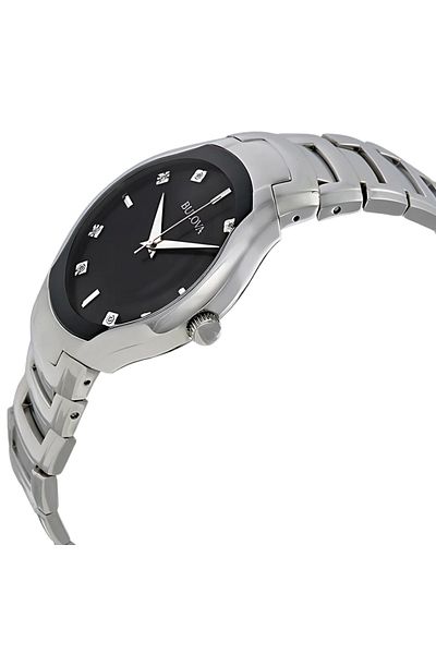 Bulova Bulova Diamond Men's Quartz Watch with Natural Diamonds - 96D117