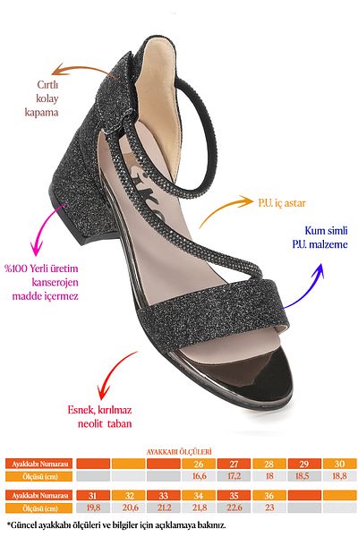 Kiko Kids Βραδινό φόρεμα Pisar Sand Glitter Daily για κορίτσια με τακούνι 4 εκ.