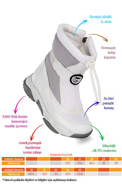 Kiko Kids Alexis Boy's Snow Boots με φερμουάρ