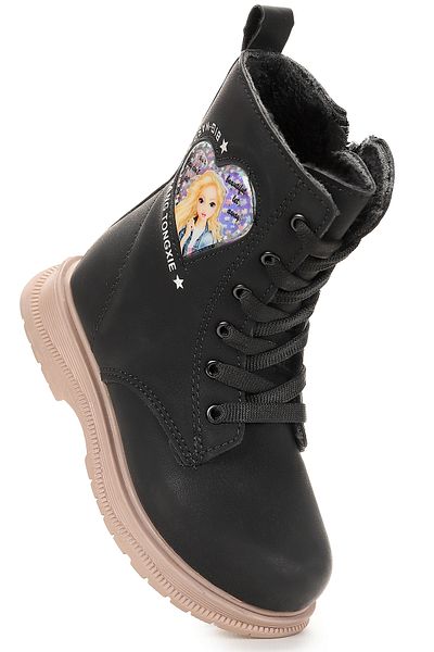 Kiko Kids Ботуши с цип за момичета Etil Zmrt