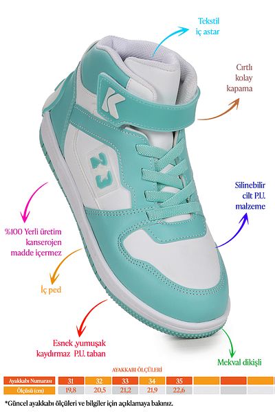 Kiko Kids Pantofi sport pentru fete Carde Daily Velcro