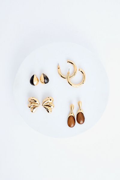 Penti Maria Goldfarbenes Ohrring-Set