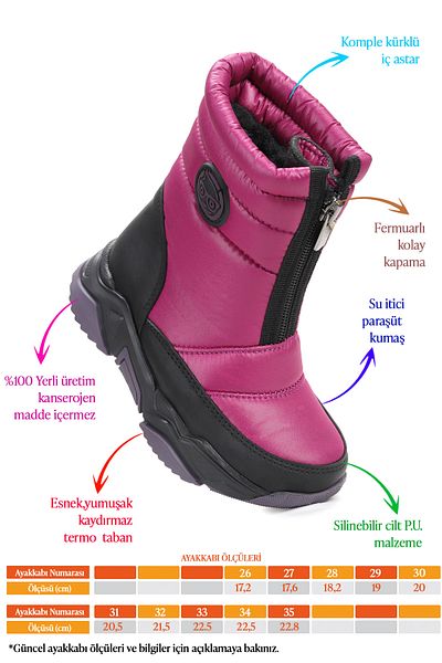 Kiko Kids Зимни ботуши Sumo с цип за момичета
