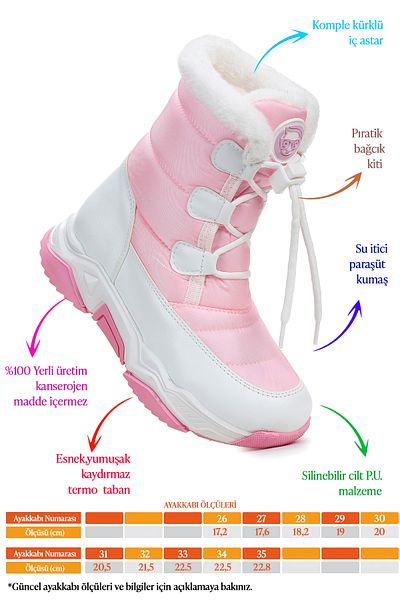 Kiko Kids Alison Lace-Up Girls Snow Boots