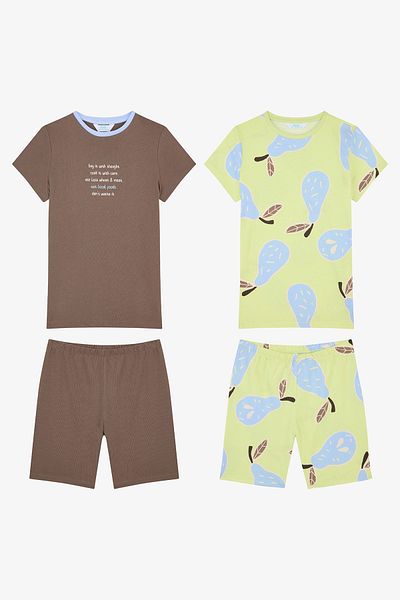 Penti Boy's Pears Multicolored 2-Piece Pajama Set