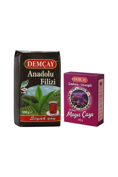 DEMÇAY Çaykara-Uzungöl İlk Hasat Mayıs Çayı 500 gr / Anadolu Filiz Çayı 1000 gr