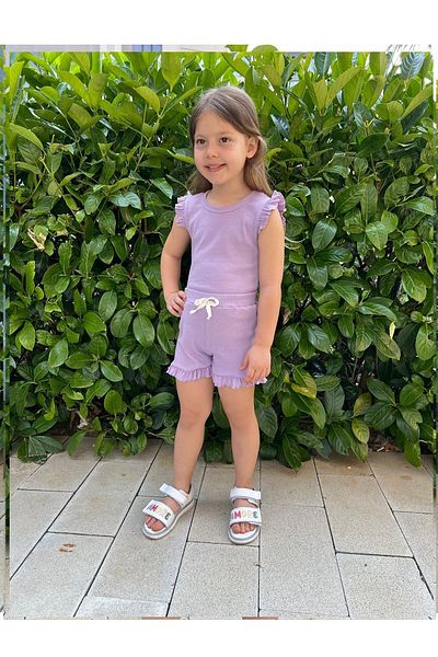 My Kids Wear Frilly Girl's Shorts Set