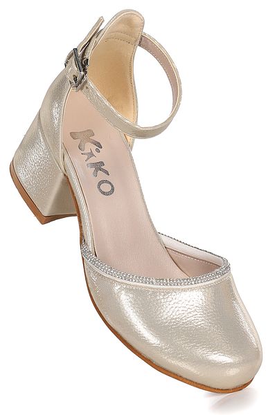 Kiko Kids Ressa Vakko Stone Sandale cu toc de 5 cm pentru fete pantofi de seara