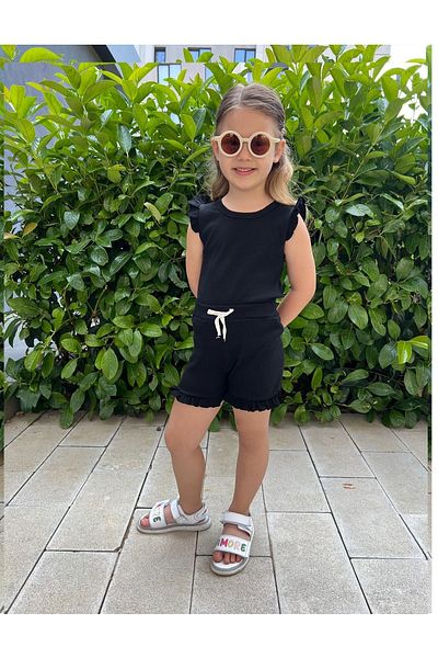 My Kids Wear Frilly Girl's Shorts Set