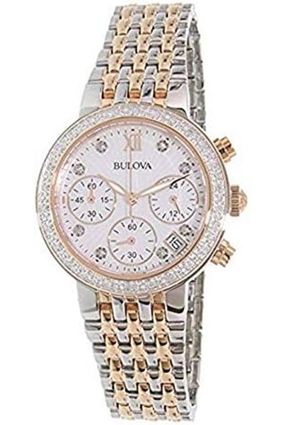 Bulova Bulova Diamond Rose Gold Quartz Women's Watch - 98R215