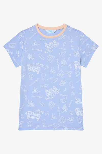 Penti Girl's Cote D'Azur Multicolored 2-Piece Pajama Set