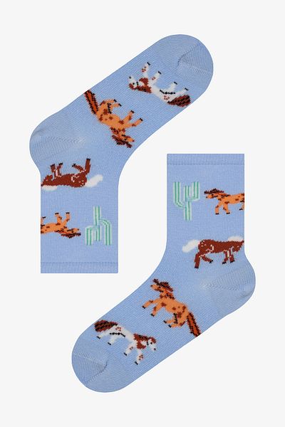 Penti Boy's Horses 3-Piece Socks
