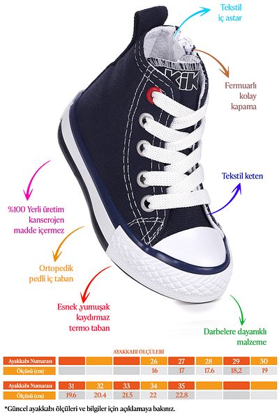 Kiko Kids Αθλητικά παπούτσια από λινό ψηλό λαιμό Tinna Lace-Up Boy