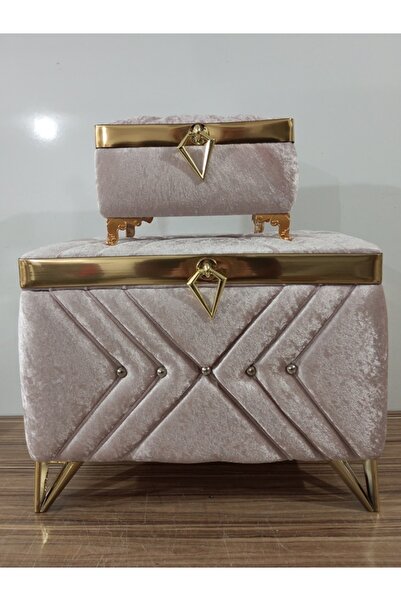 Sonem Çeyiz Sandık Gelin Damat Bohça Nişan Çeyiz Sandığı 2li 0323