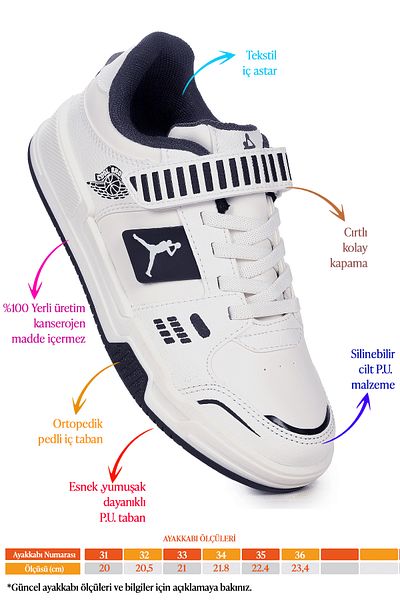 Kiko Kids Pantofi sport pentru băieți - Lena Velcro Daily