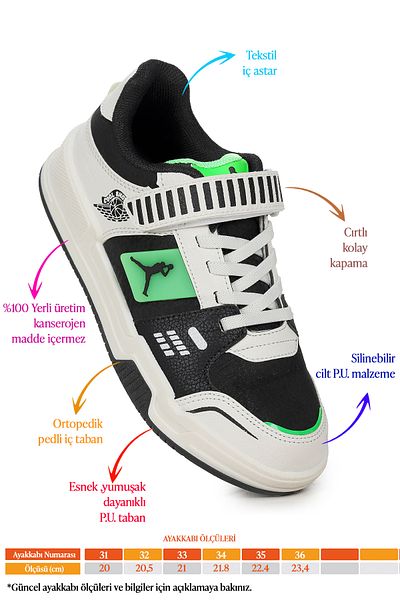 Kiko Kids Pantofi sport pentru băieți - Lena Velcro Daily