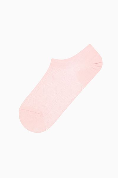 Penti Soft Color Jacquard Pink Purple 3-Piece Sneaker Socks