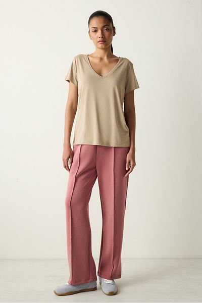 Penti Μπλουζάκι Mink V Neck Regular Fit Modal