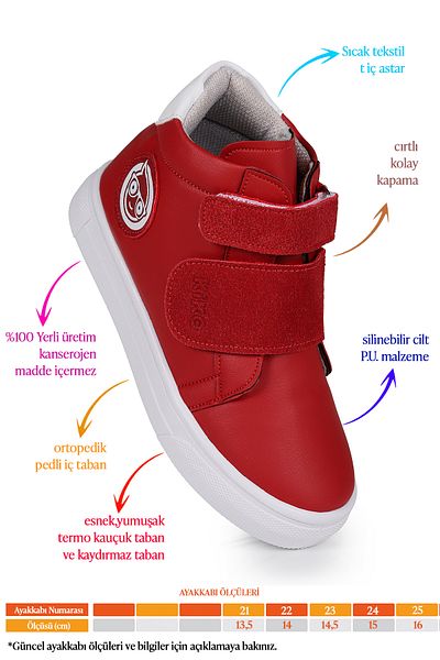 Kiko Kids Coyote Baby Girl Daily Boots - Velcro Shoes