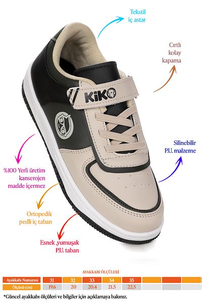 Kiko Kids Αθλητικά παπούτσια για αγόρια Retka Velcro Daily