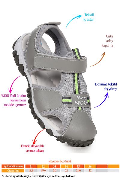 Kiko Kids Boys' Sandals - Arz 2399 Model