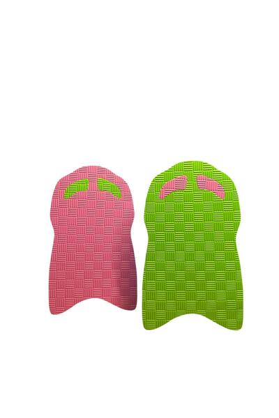 AFFECTİONE Yüzme Tahtası Çift Renk Klasik Pembe -yeşil 49x28x2,6mm Kalınlık