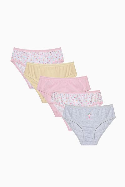 Penti Chiloți multicolori, 5 piese, pentru fete
