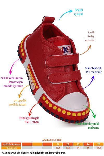 Kiko Kids Kach Velcro Casual Sneakers for Baby Girl