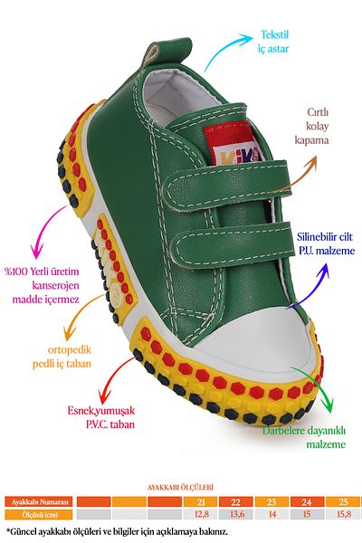 Kiko Kids Kach Velcro Casual Sneakers for Baby Boy