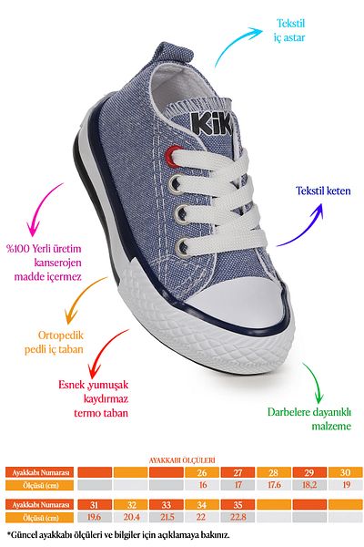 Kiko Kids Adidași de in pentru băieți - Tinna Lace-Up
