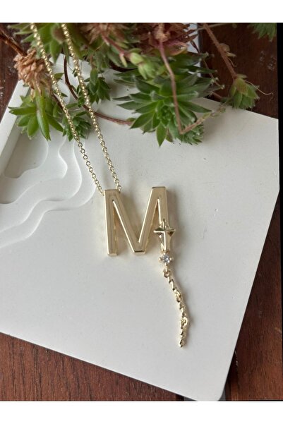 mibrillo M Harfi Alya Harf Kolye Uçurtma Model