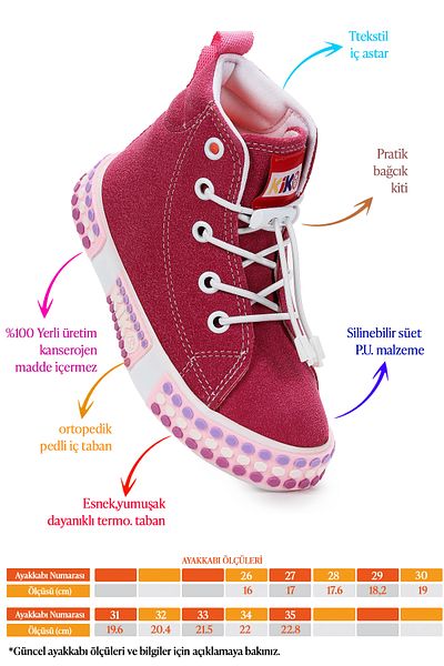 Kiko Kids Κοριτσίστικα καθημερινά ελαστικά μποτάκια - Gamel