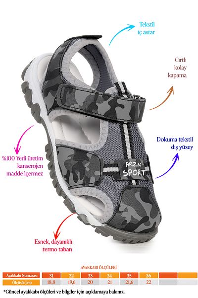 Kiko Kids Boys' Sandals - Arz 2399 Model