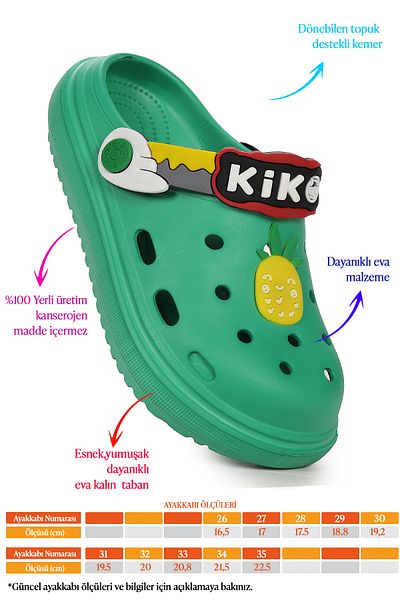 Kiko Kids Eva Beach Pool School Nursery Girl's Slippers Twg 755-1