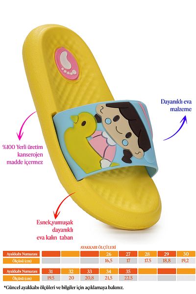 Kiko Kids Eva Beach Pool School Nursery Girl's Slippers Twg 015