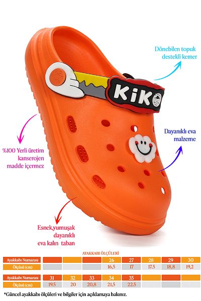 Kiko Kids Eva Beach Pool School Nursery Girl's Slippers Twg 755-1
