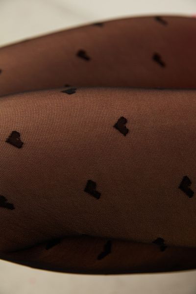 Penti Черен чорапогащник Mini Heart