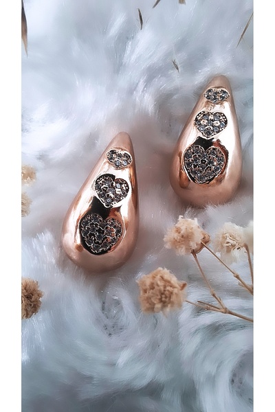 Serenity أقراط Xuping بحجر الزركون على شكل قلب متدلي