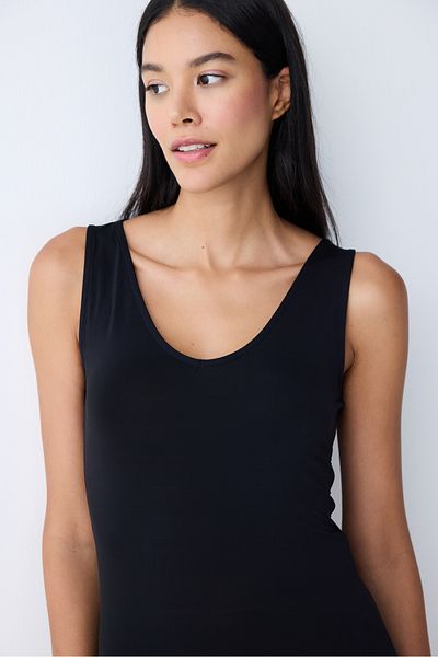 Penti V-Neck Black Tank Top