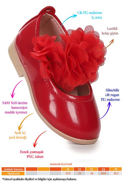 Kiko Kids Flovers Skin Patent Leather Baby Girl Ballerina Shoes