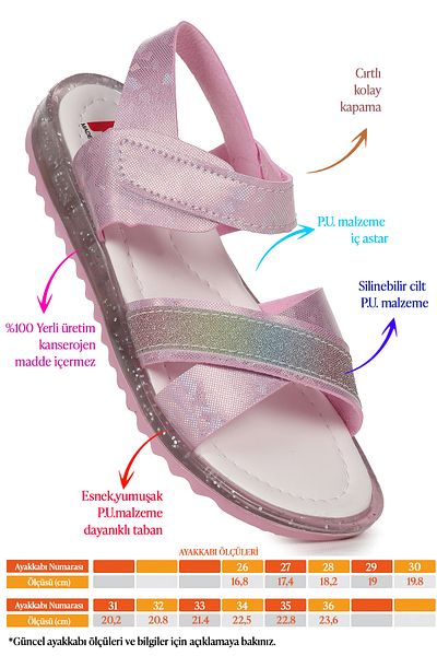 Kiko Kids Sandale pentru fetiță Arz 2349