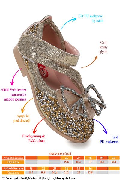 Kiko Kids Balerini pentru fete Vakko Velcro Bow Arç 08